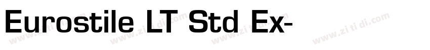Eurostile LT Std Ex字体转换